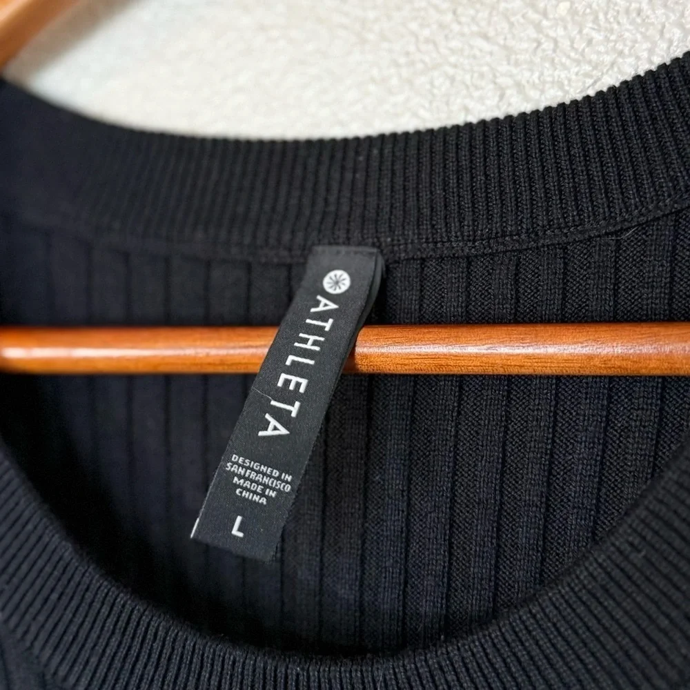 ATHLETA Lincoln Park Ribbed Sweater Large